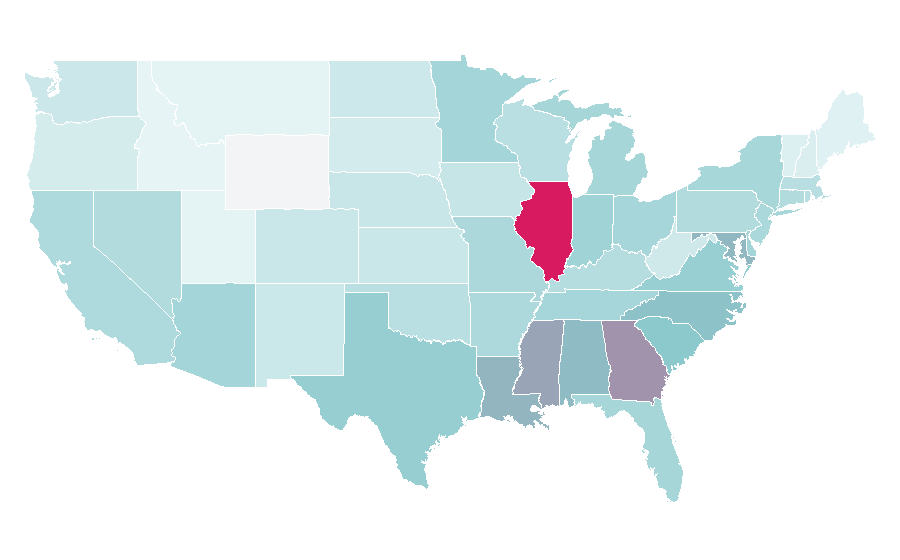 Affinity by region — Chief Keef, United States