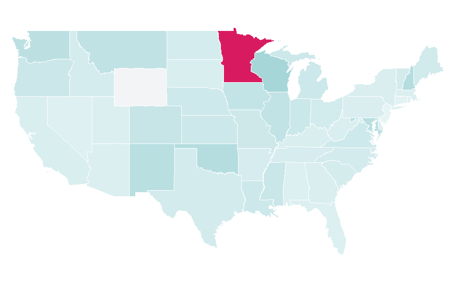 Affinität nach Region — Child care, USA
