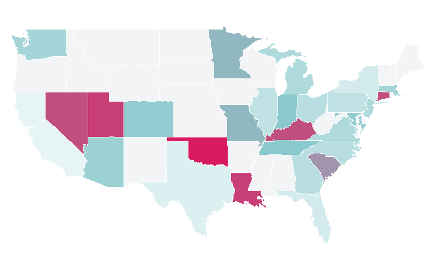 Affinity by region — Child safety seat, United States