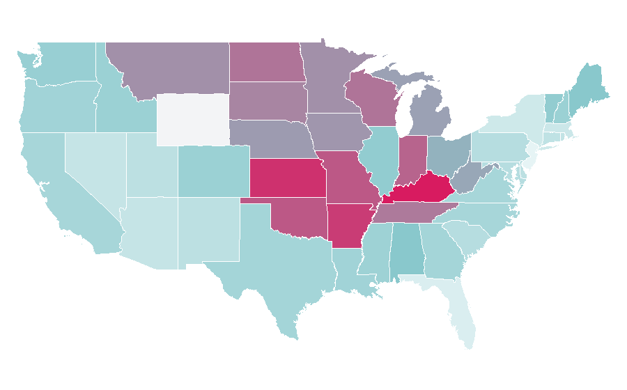 Affinity by region — Chili powder, United States
