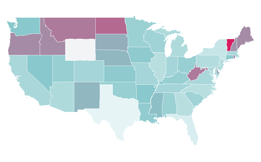 Affinity by region — Chillwave, United States