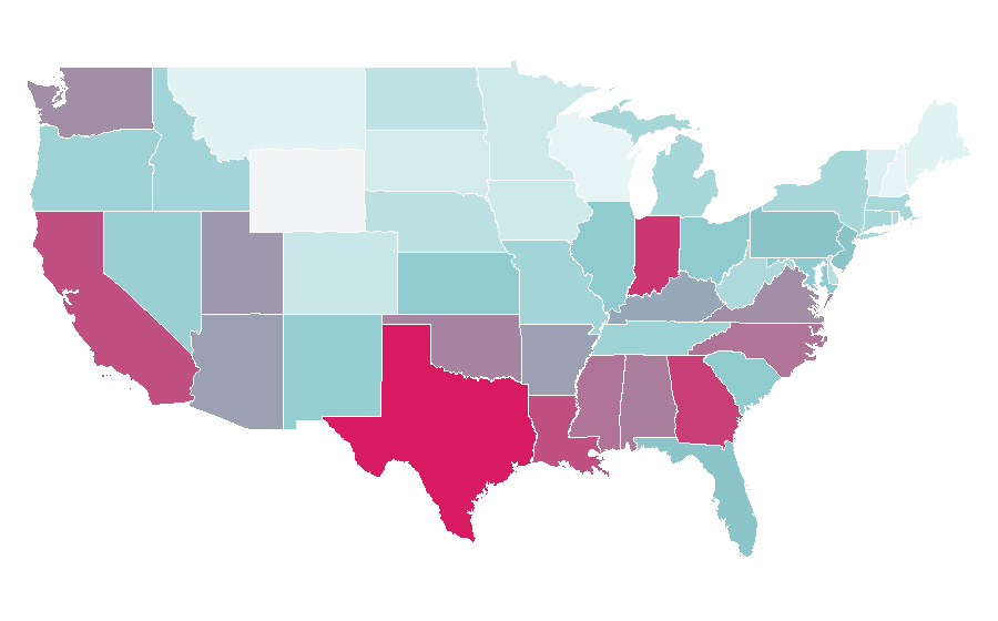 Affinity by region — Chimpanzee, United States