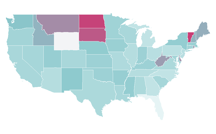 Affinity by region — Chinese folk religion, United States