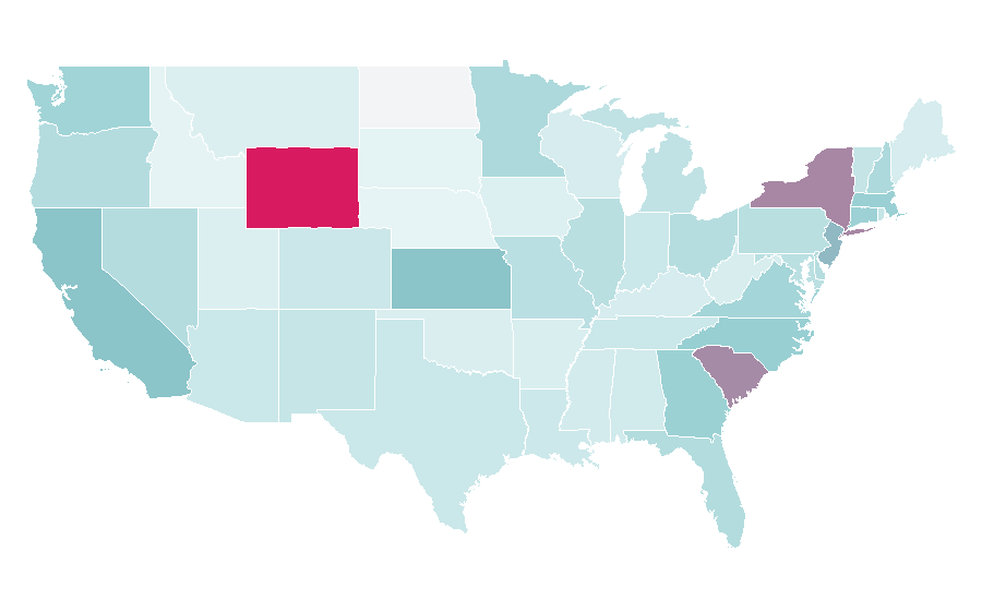 Affinity by region — Chinese restaurant, United States