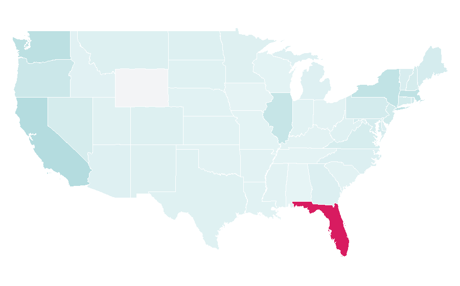 Affinity by region — Chinese tea, United States