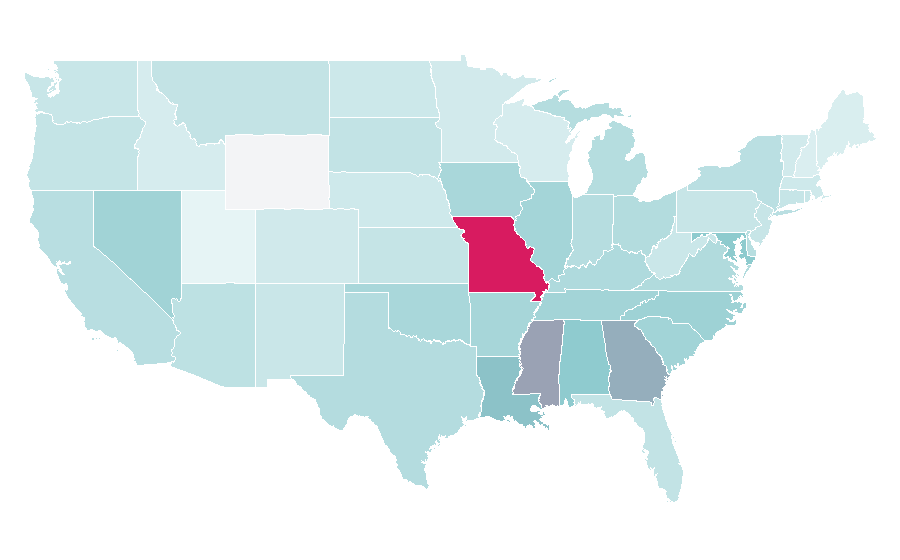 Affinity by region — Chingy, United States