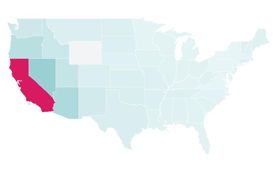 Affinity by region — Chino, California, United States