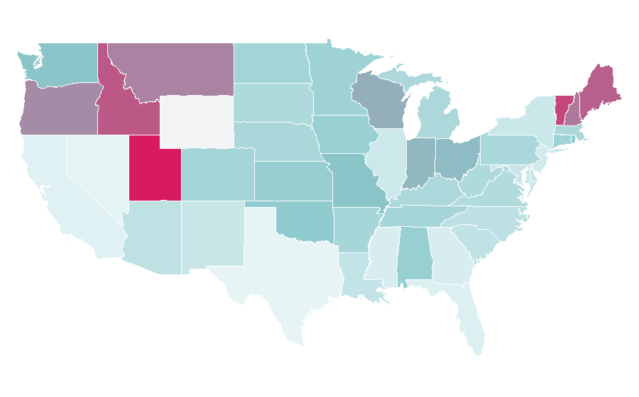 Affinity by region — Chitty Chitty Bang Bang, United States