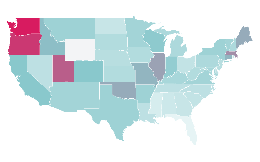 Affinity by region — Chocolate truffle, United States