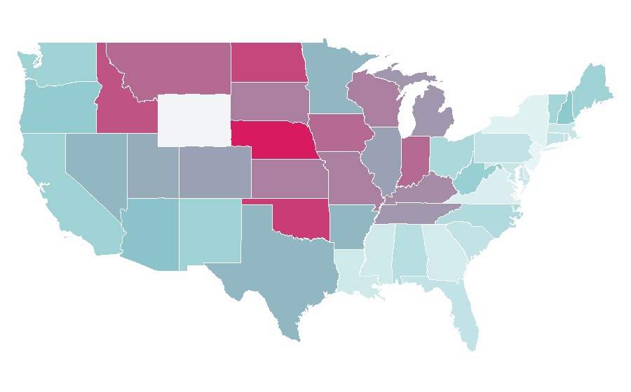 Affinity by region — Cholula Hot Sauce, United States