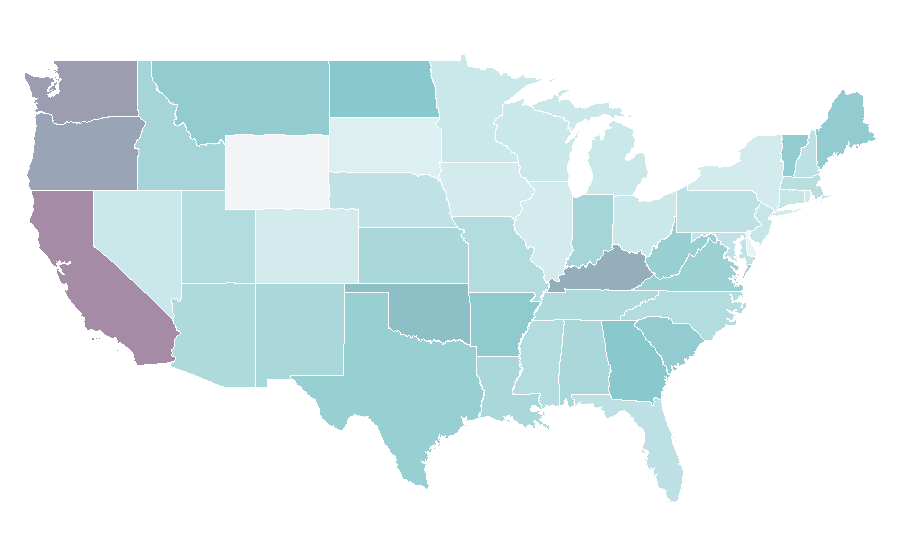 Affinity by region — Chord (music), United States
