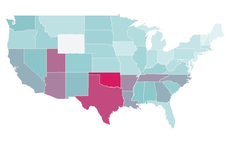 Affinity by region — Chow Chow, United States