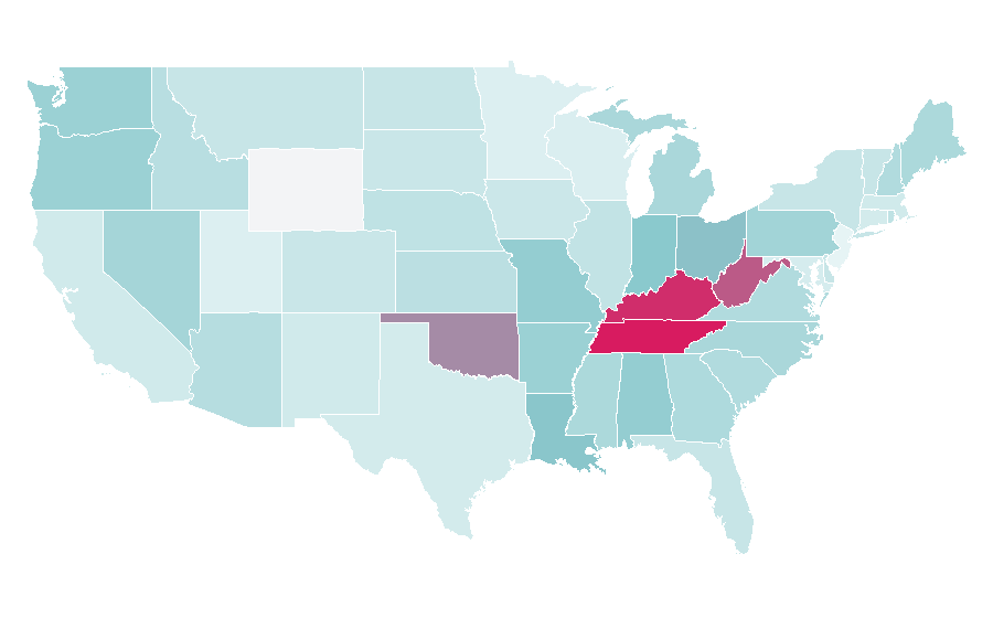 Affinity by region — Chris Crocker, United States