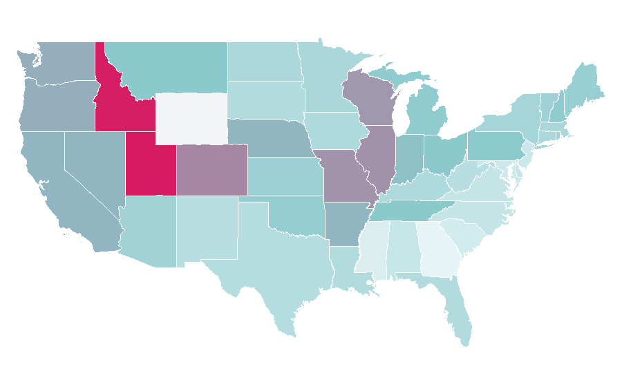 Affinity by region — Chris D'Elia, United States