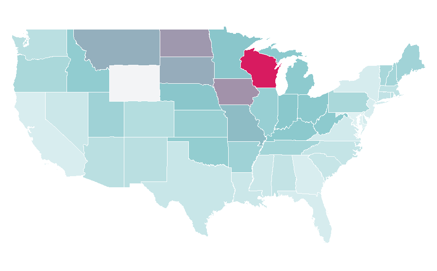 Affinity by region — Chris Farley, United States