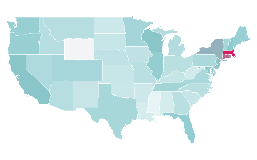Affinity by region — Chris Martin, United States