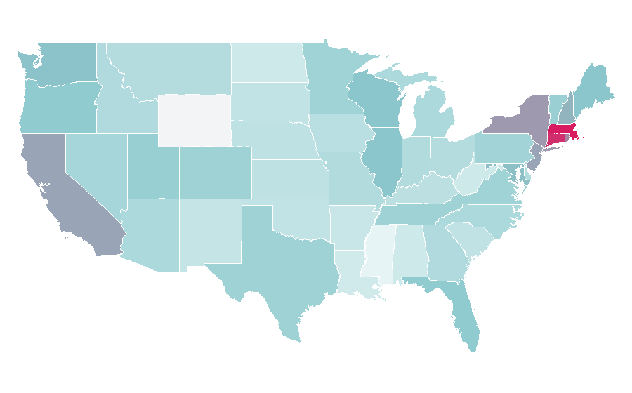 Affinity by region — Chris Martin, United States