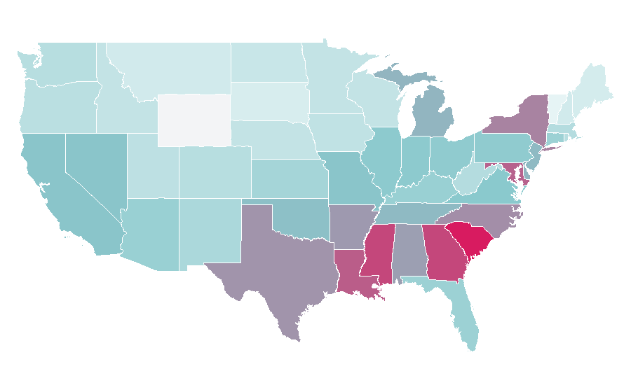 Affinity by region — Chris Rock, United States