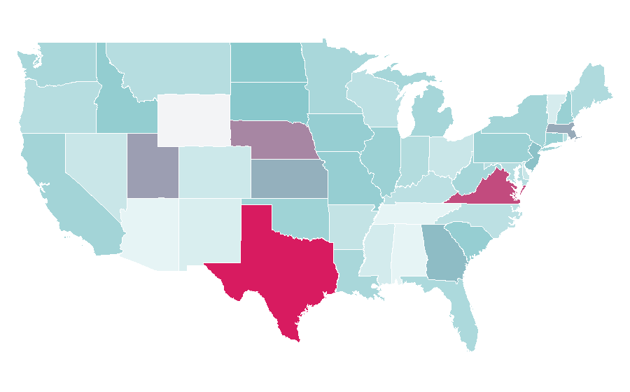 Affinity by region — Christ the Redeemer (statue), United States