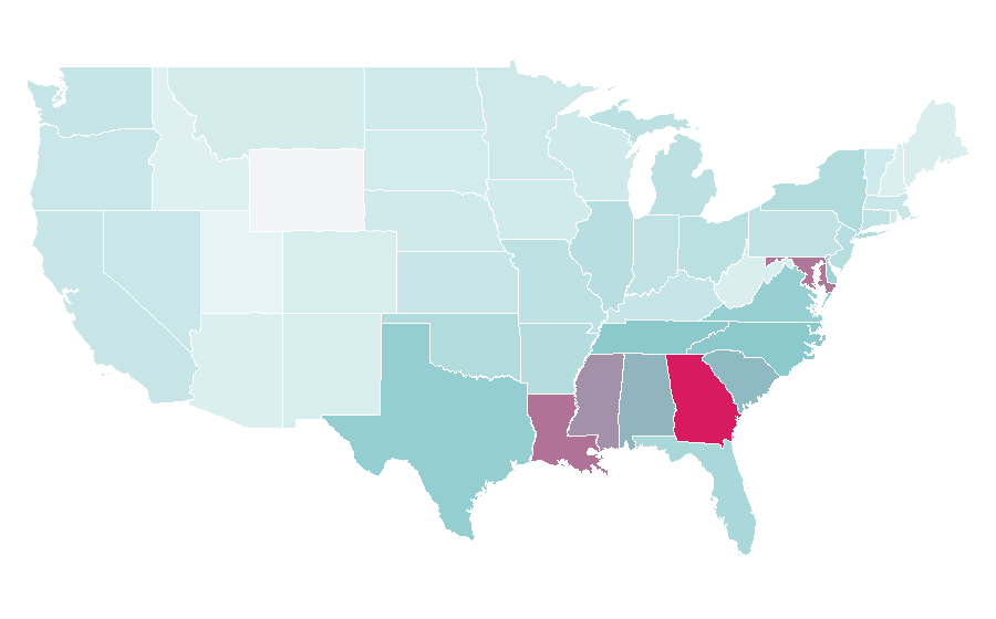Affinity by region — Christian Coleman, United States