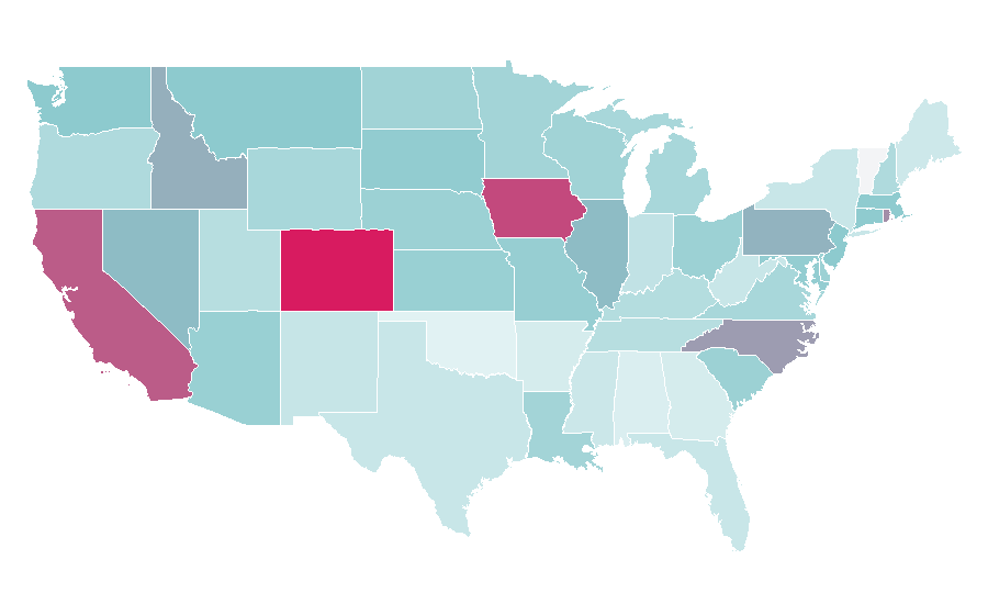 Affinity by region — Christian McCaffery, United States