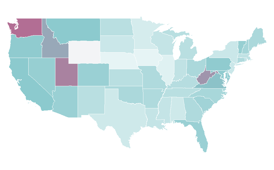 Affinity by region — Christmas dinner, United States