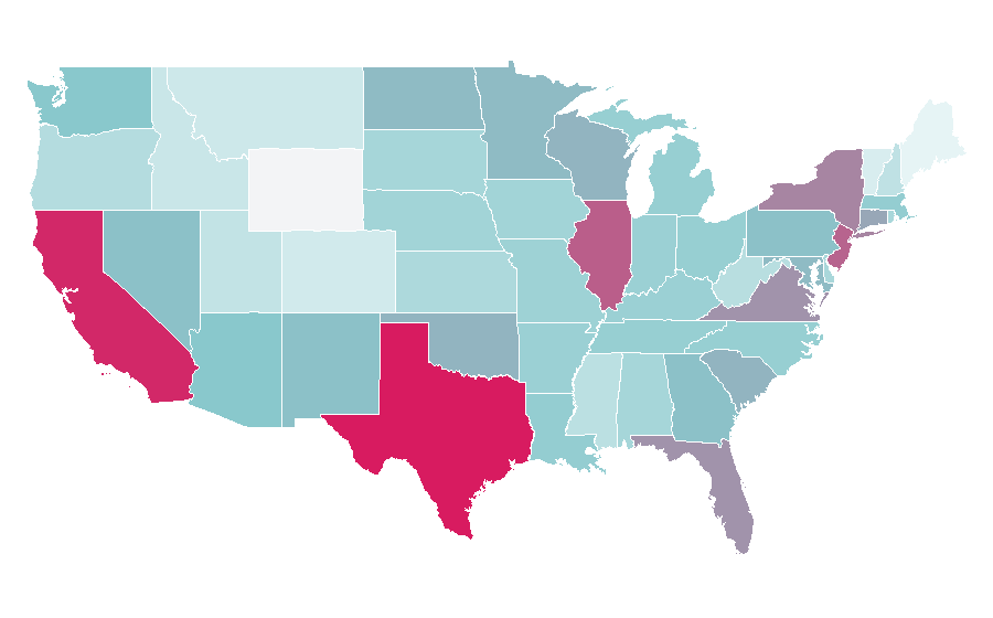 Affinité par région — Christmas Eve, États-Unis