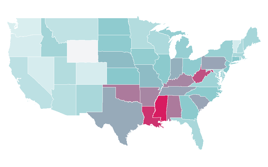 Affinity by region — Christmas Gift, United States