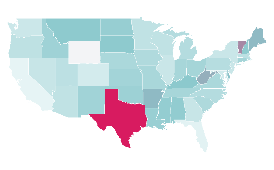 Affinity by region — Christmas shopping, United States