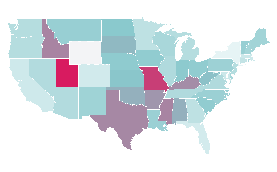 Affinity by region — Christmas traditions, United States