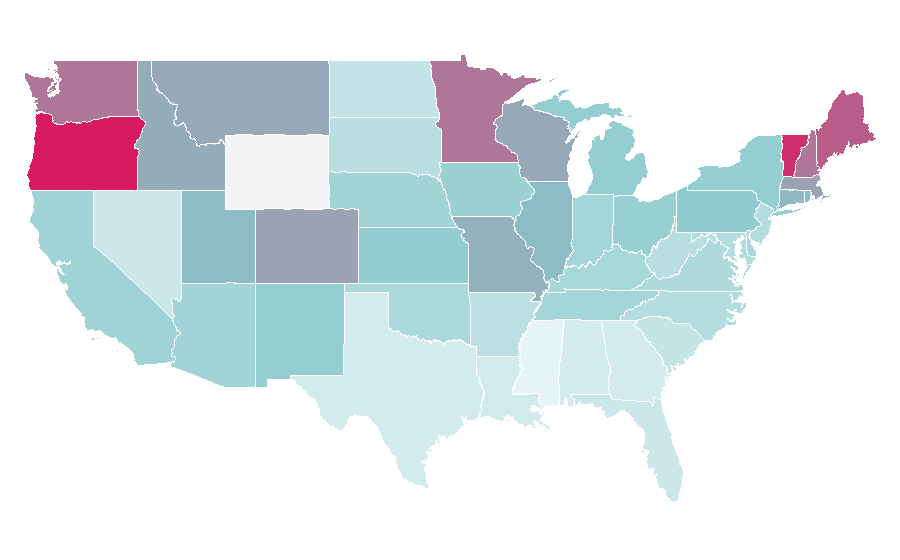 Affinity by region — Christopher Guest, United States