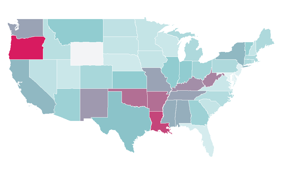 Affinity by region — Cigarette holder, United States