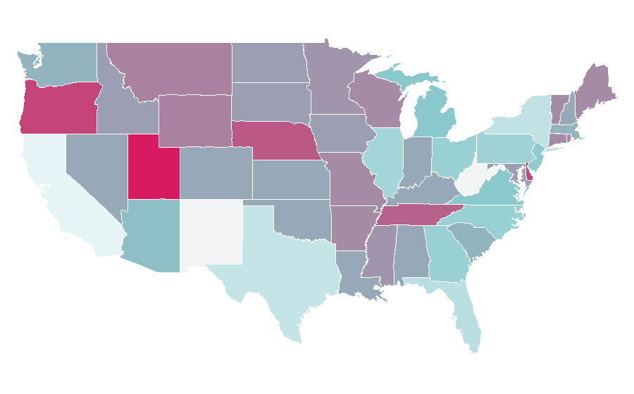 Affinity by region — Cinema of Iran, United States