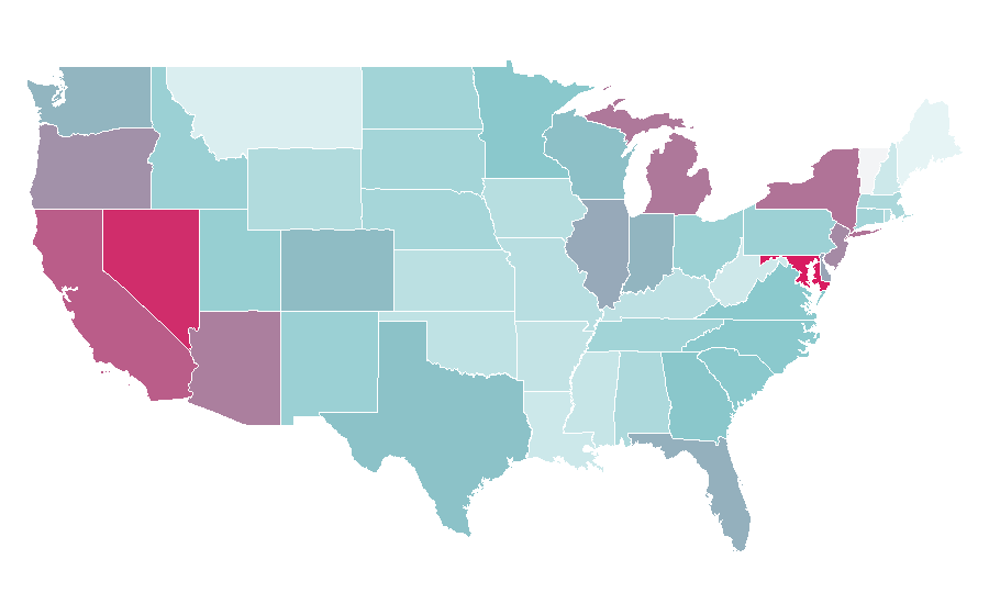 Affinity by region — Cinnabon, United States