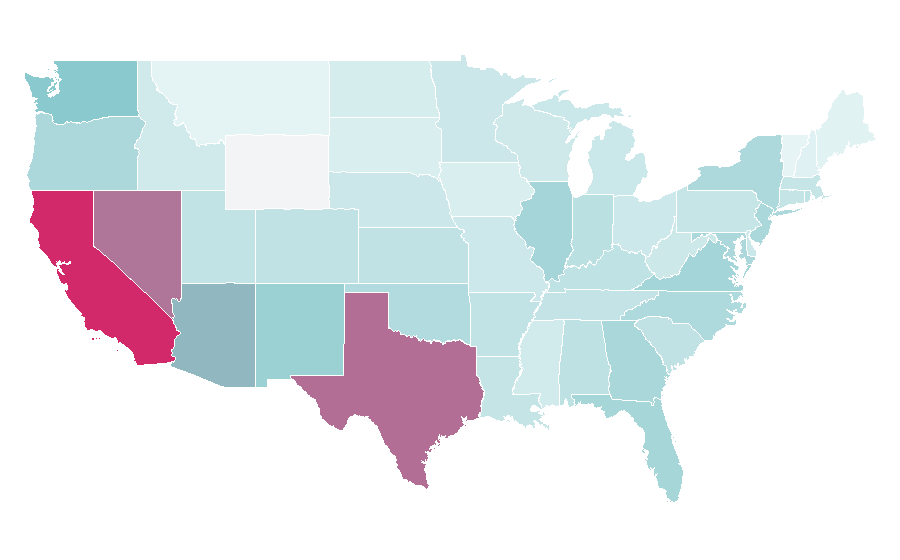 Affinity by region — Cinnamoroll, United States