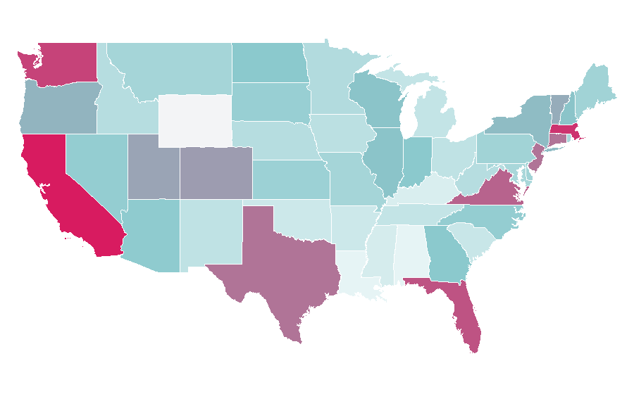 Affinity by region — Circuit de Monaco, United States