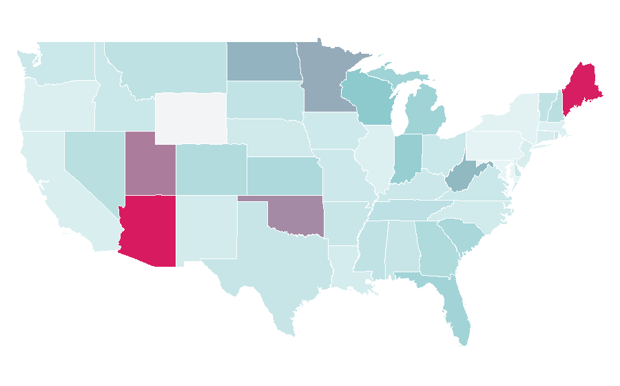 Affinity by region — Cirrus SR20, United States