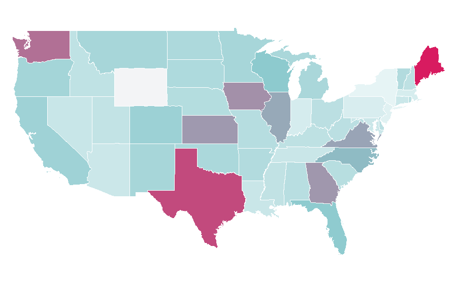Affinity by region — City manager, United States