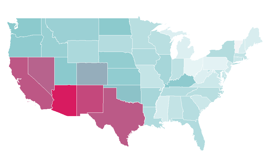 Affinity by region — Clamato, United States