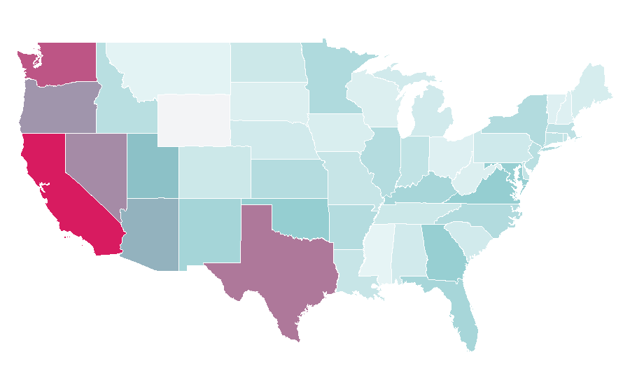 Affinity by region — Clannad, United States