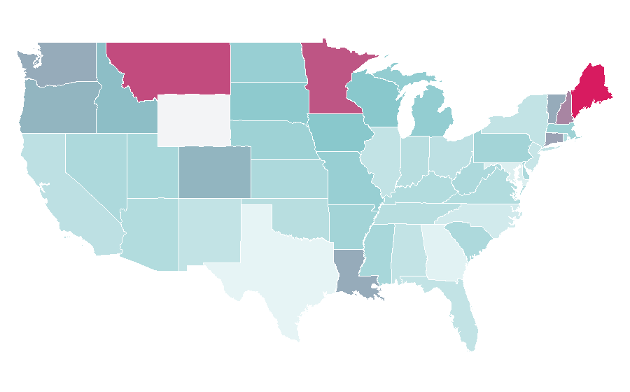 Affinity by region — Clarified butter, United States