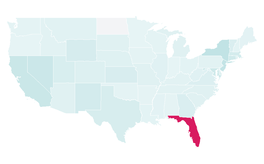 Affinity by region — Clarín (Argentine newspaper), United States
