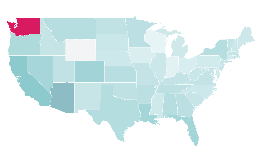 Affinity by region — Clarisonic, United States