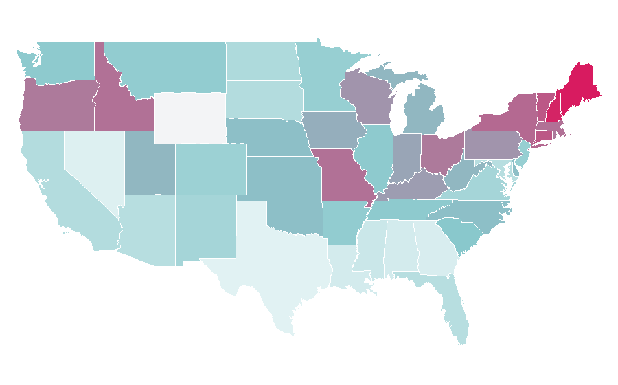 Affinity by region — Clark Gregg, United States