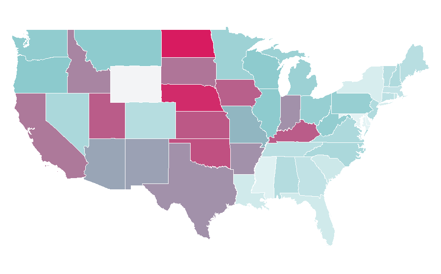 Affinity by region — Clash Royale, United States