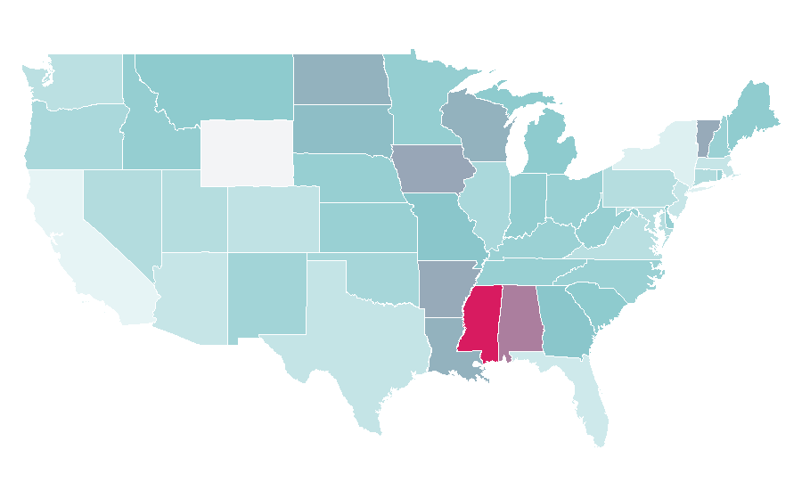 Affinity by region — Class reunion, United States
