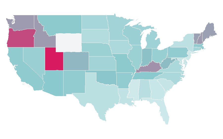 Affinity by region — Classic Horror Films, United States