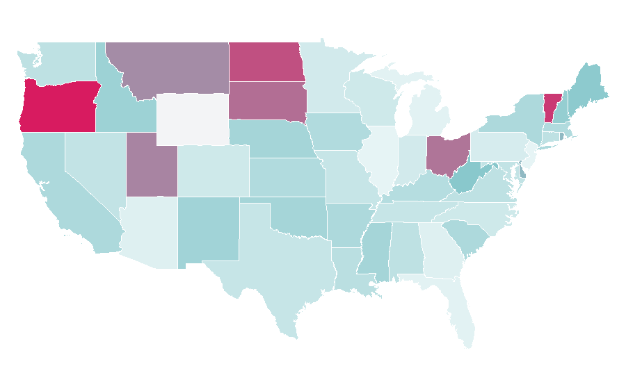 Affinity by region — Classical ballet, United States