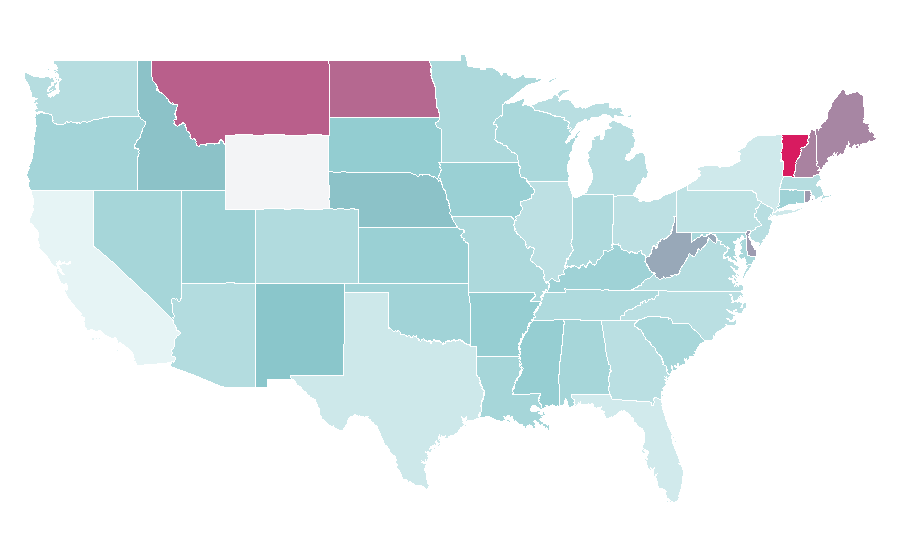 Affinity by region — Classical dressage, United States