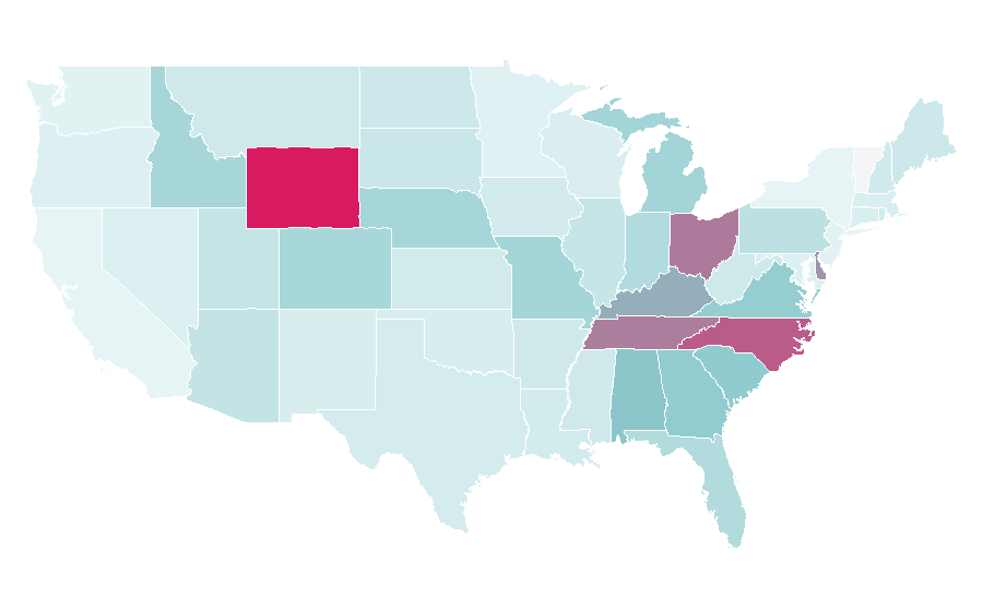 Affinity by region — Clean Eating, United States